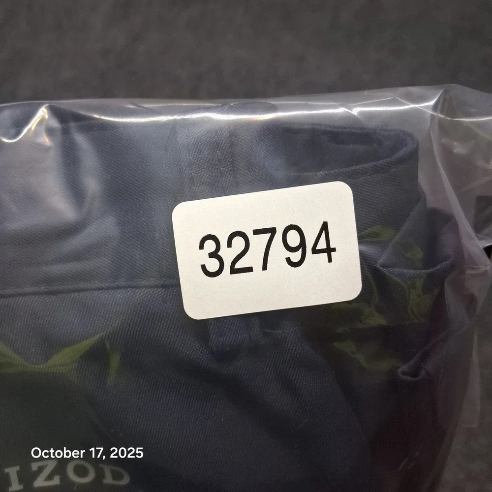 IZOD Golf Shorts Men 34‎ Blue Classic Chino Summer Wear Outdoor 9